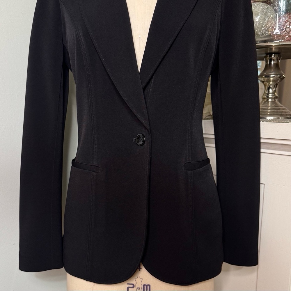 White House Black Market The Essential Blazer Jacket Black Size 2 - Picture 6 of 14
